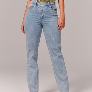 Abercrombie Criss Cross Waistband Jeans